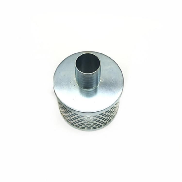 Pump Suction Filter Basket With NPT Female Thread Carbon Plated Steel Mesh Block Debris Effectively for Solids Reduction