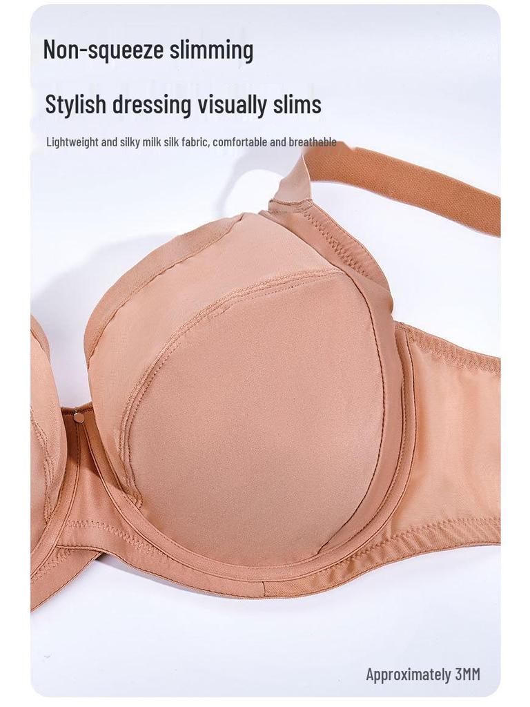 Cross-Border Plus Size Women's Anti-Sagging, Breathable Mesh Bra - Large Bust Support