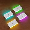 1 шт. USB-перезаряжаемый светодиодный светильник с датчиком движения, настенный RGB-ночник для коридора, кладовки, кухни, домашнего декора