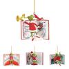 Acrylic Cartoon Cheerful Ornament For Vibrant Christmas Tree Accents