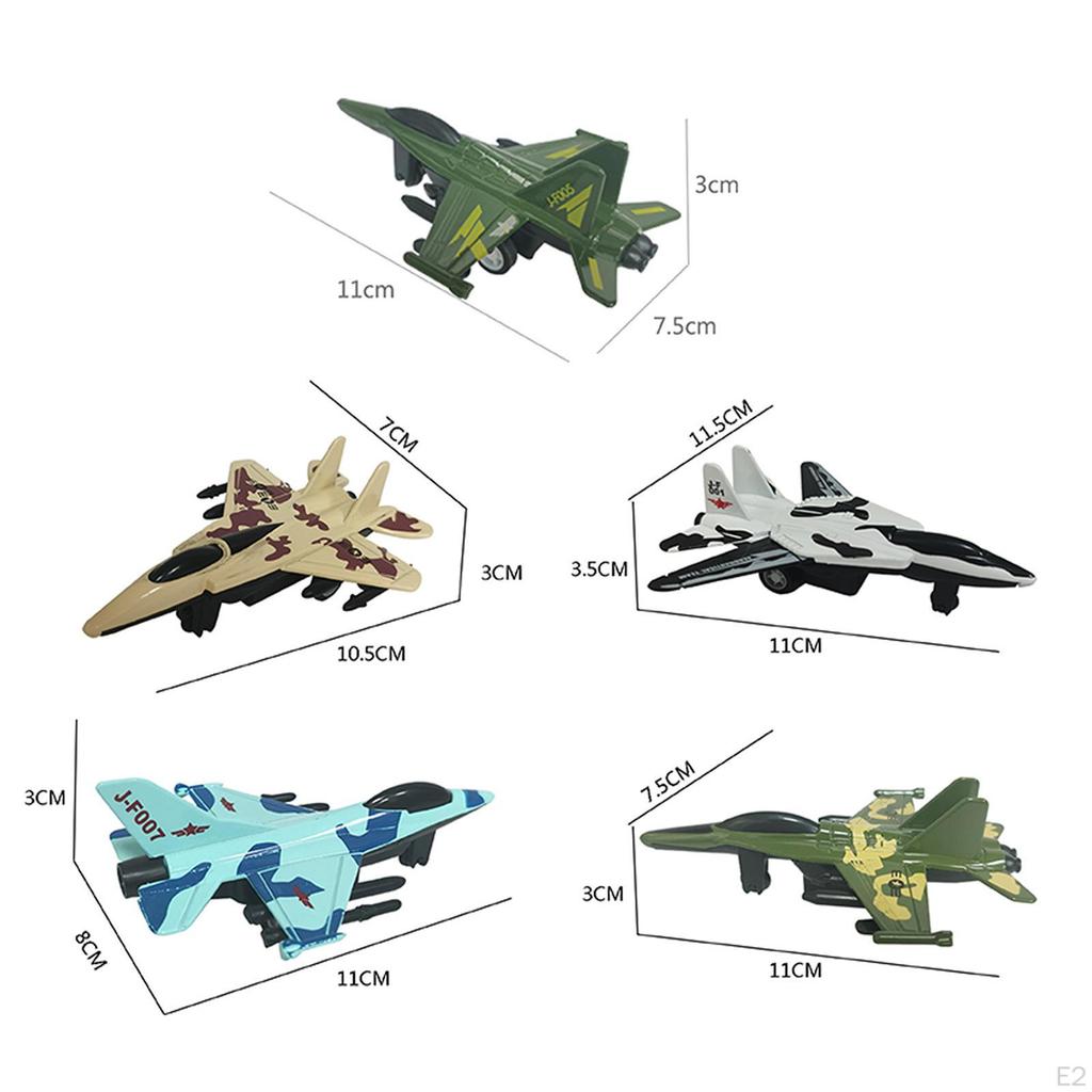 8x Игрушки-истребители из сплава Детская игрушка Самолет Украшение Авиация Память Долговечность Сувенир