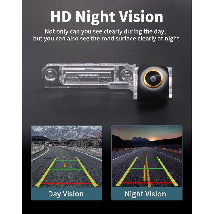 AHD Dynamic Trajectory Car Rear View Camera for VW Touran Passat Jetta Caddy Golf Plus Multivan T5 Transporter Skoda Superb