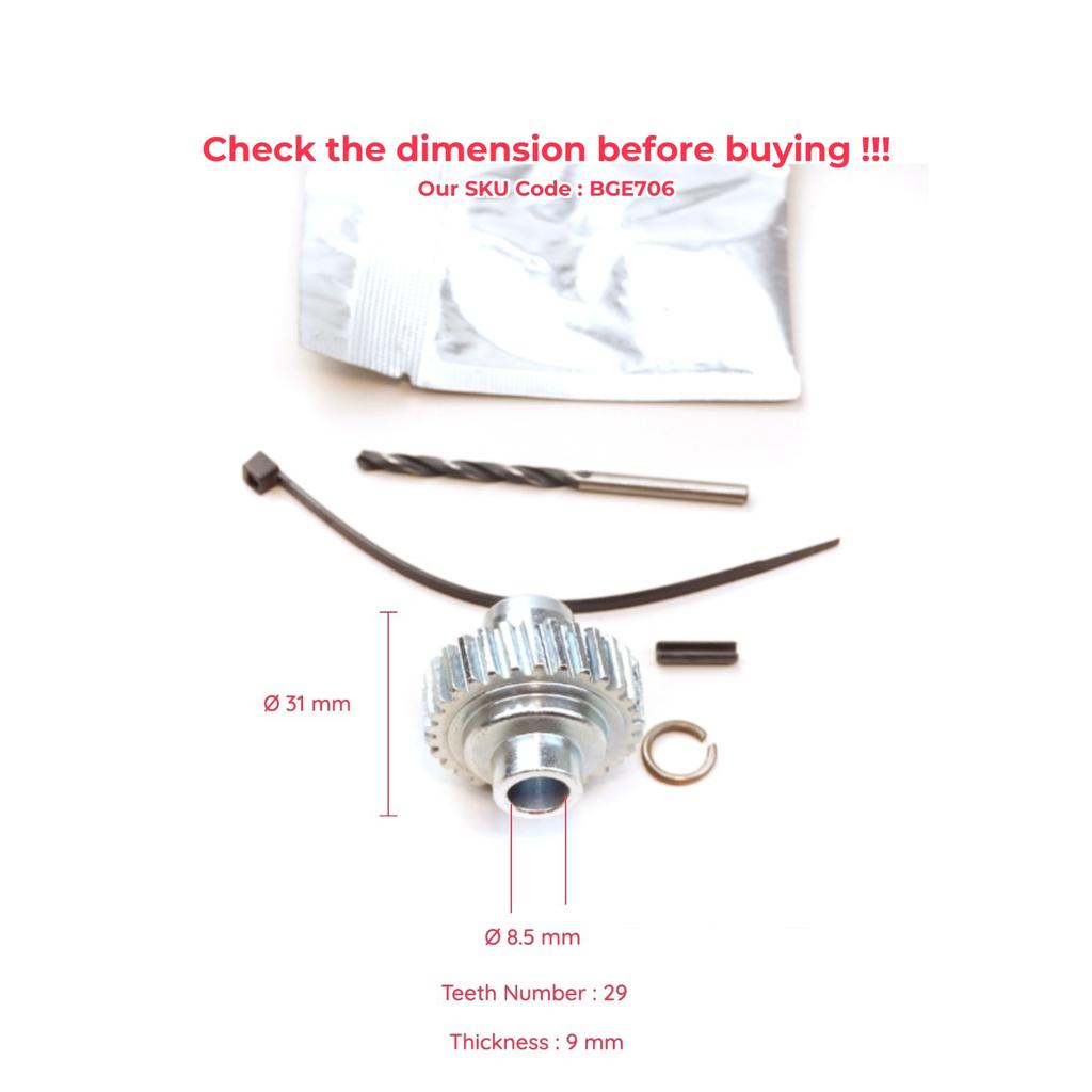 EGE706 Двигатель регулировки высоты сиденья вверх и вниз L0077529AC Ремонтная шестерня, диаметр 31 мм для Ford Mondeo MK4 S-Max 2012-On