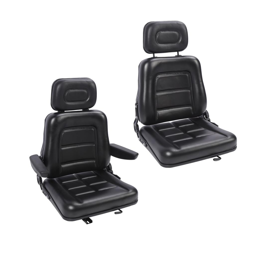 Tractor Seat 3 Level Adjustable Headrest Comfortable Wear Resistant Anti Scratch Excavator Seat for Telehandler