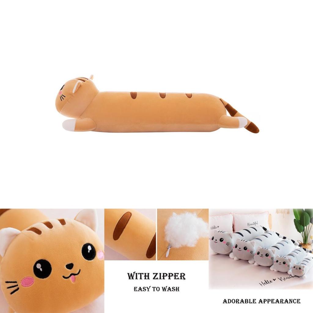 Длинный кот плюшевая игрушка подушка подарок на день рождения для детей домашний декор