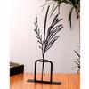 Muyika Metal Table Top Decorative Object & Figurine 2 Leaf Short Vase Vase Bbl-m