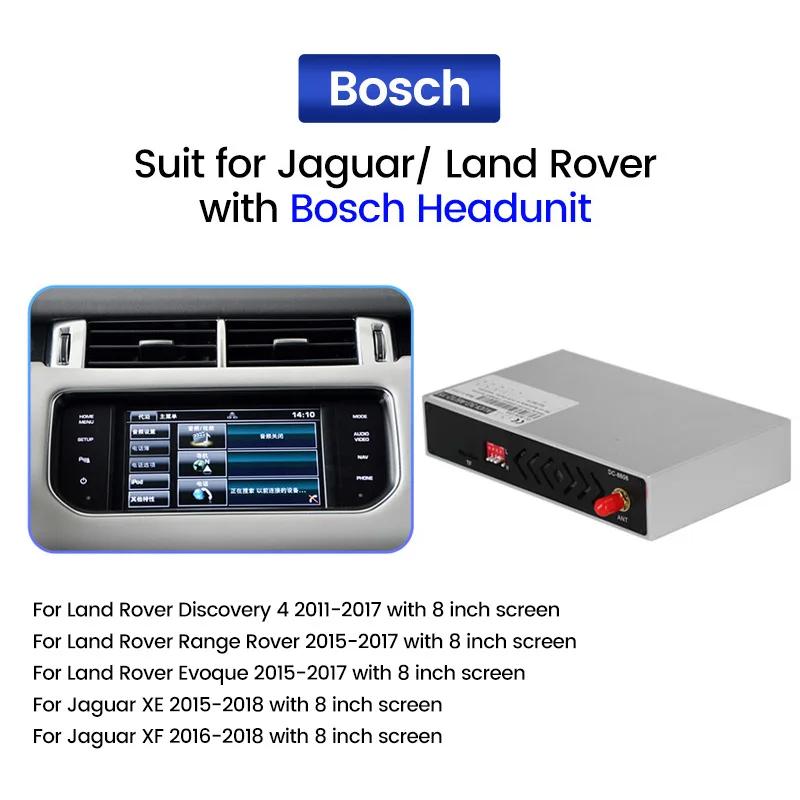 Для Land Rover Range Rover Evoque Discovery Jaguar XE XF Система Bosch Harman Беспроводной Carplay Android Auto Car Decoding Box WIFI