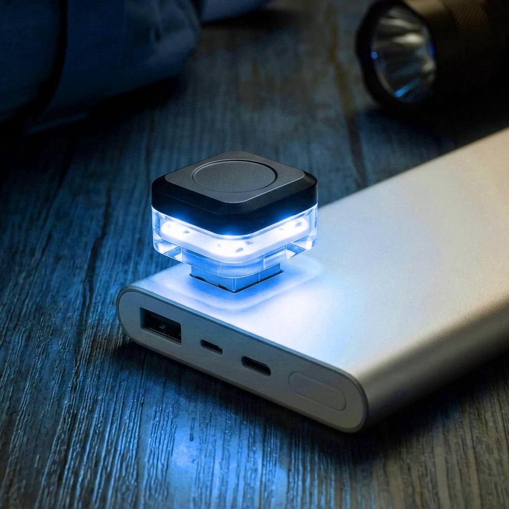 Автомобильная USB-подсветка салона Квадратная Мини-светодиодная лампа атмосферы Plug and Play Универсальное Авто Декоративное освещение Аксессуары для интерьера автомобиля