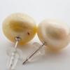 New/Pt900 South Sea White Pearl (cream White Pearl) Earrings/g463-73