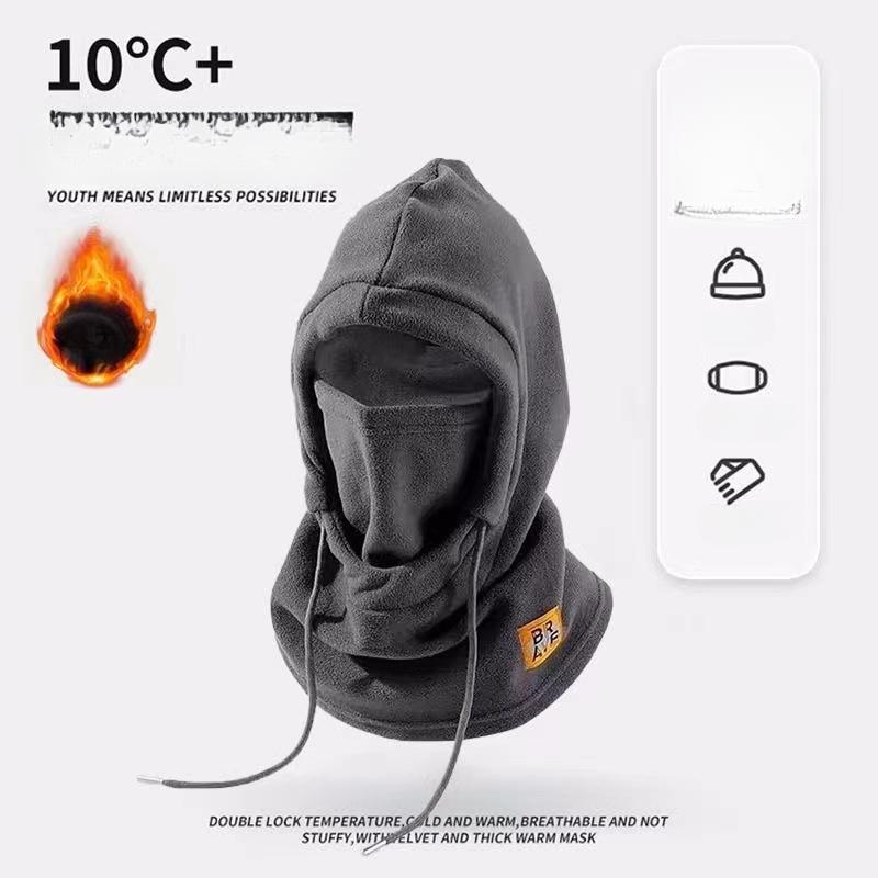 Зимняя шапка-балаклава для верховой езды, унисекс - теплый и ветрозащитный шлем со скрытым носовым ремнем