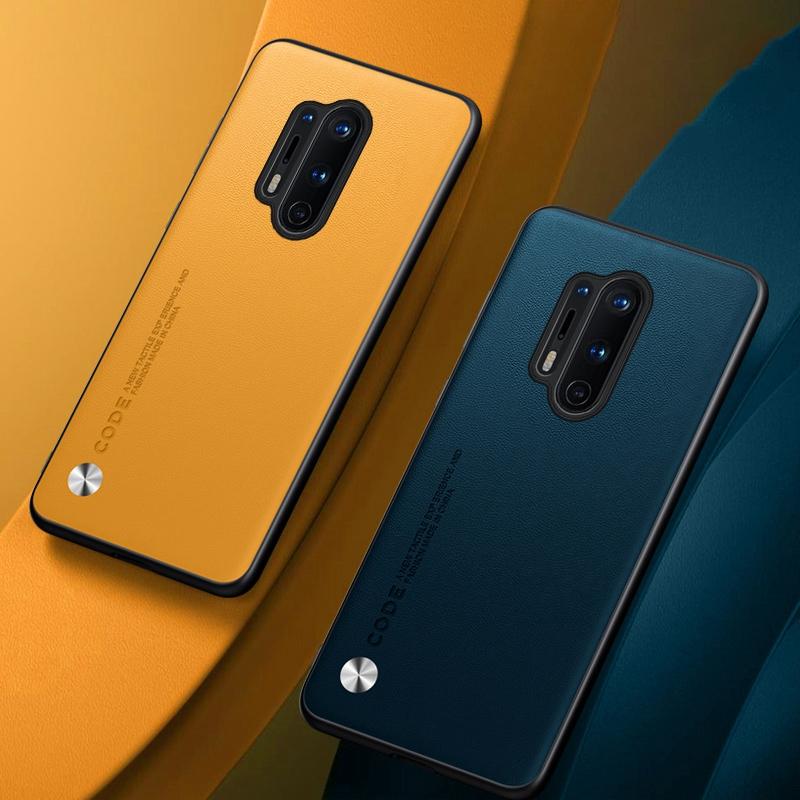 Роскошный чехол из искусственной кожи для OnePlus 8 Pro 8Pro, задняя крышка, матовый силиконовый противоударный чехол для телефона с полной защитой для One Plus 8 Pro
