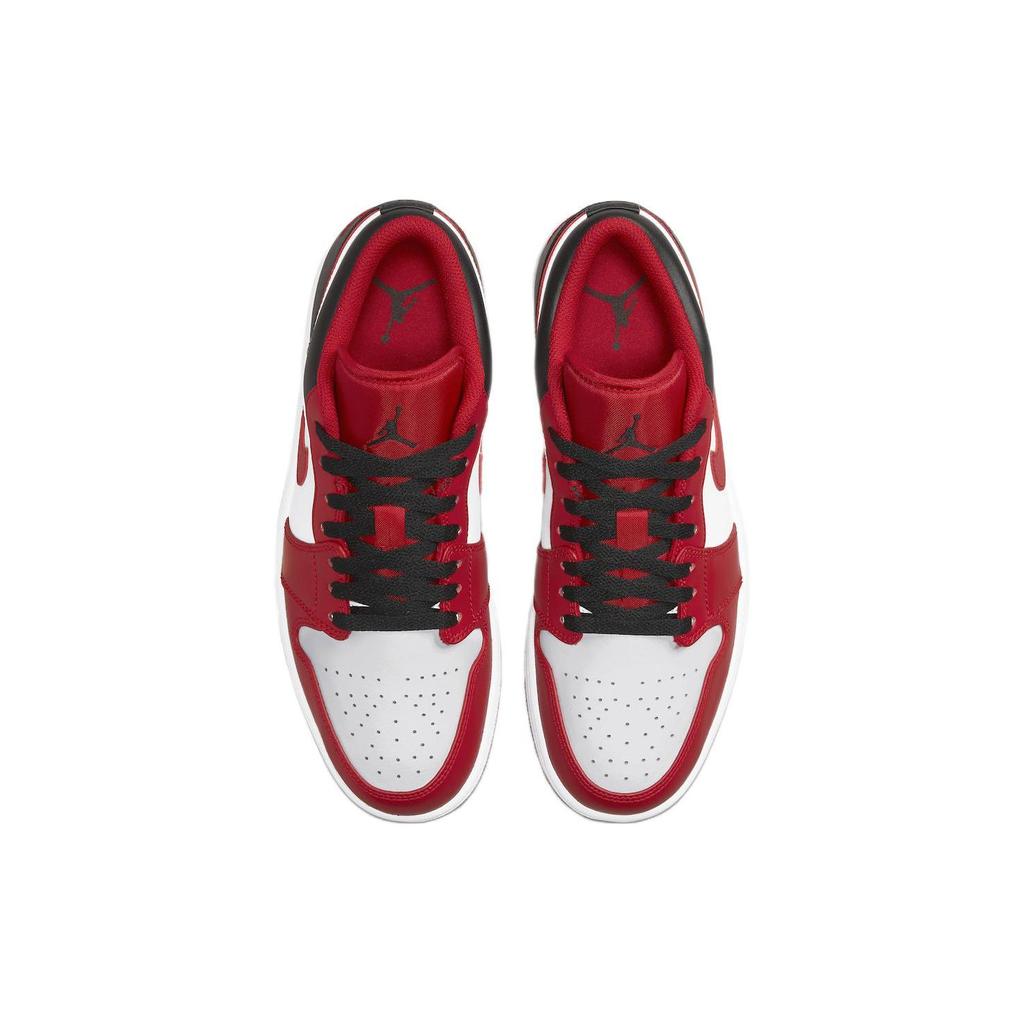 Кроссовки унисекс Air Jordan 1 Low Reverse Black Toe Red White Gym-Red 553558-163