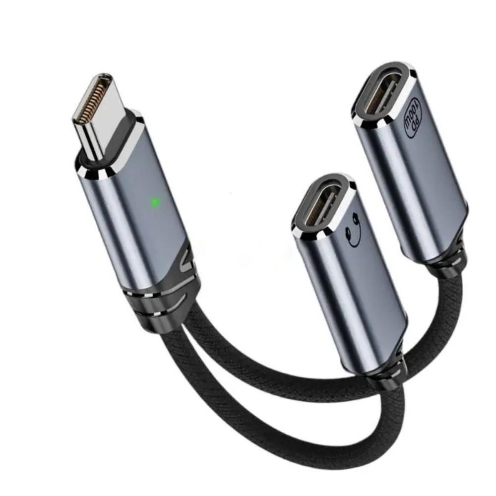 2 in 1 Design Type C Splitter Audio Cable 2 in 1 USB Type C Audio Cable Headphone Use