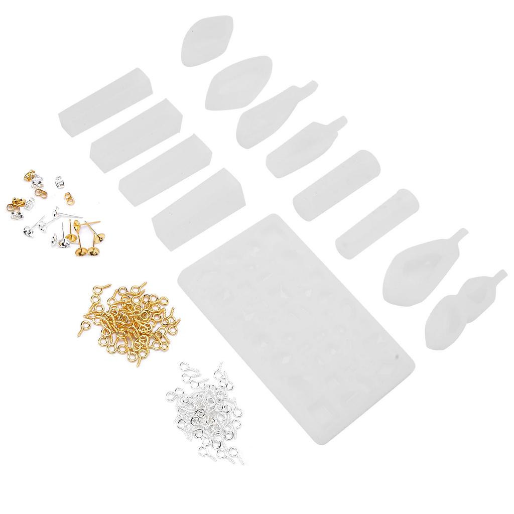 Professional DIY Jewelry Silicone Mold Earring Pendant Making Mold Eye Screw Accessory Set