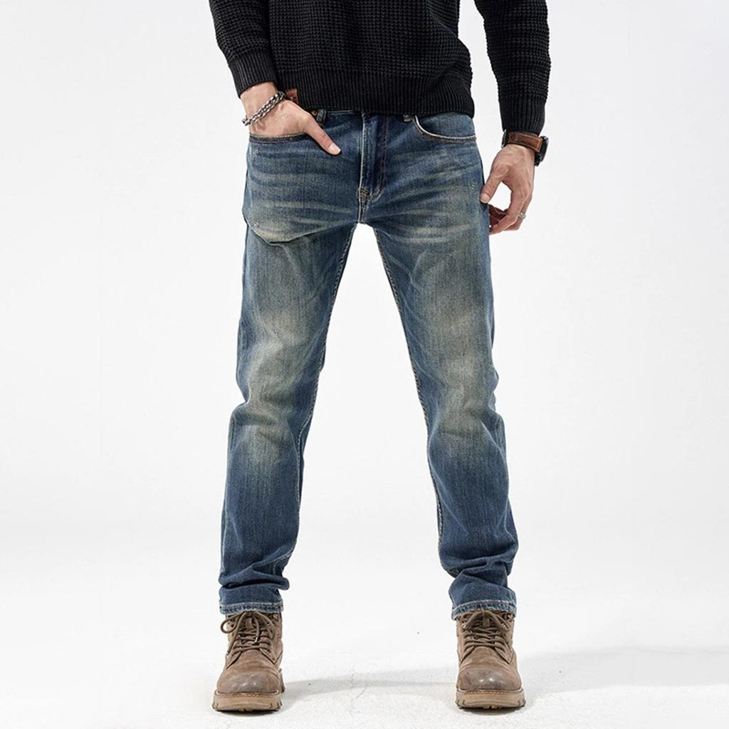 Мужские джинсы Casual Trend Slim Fit с карманами