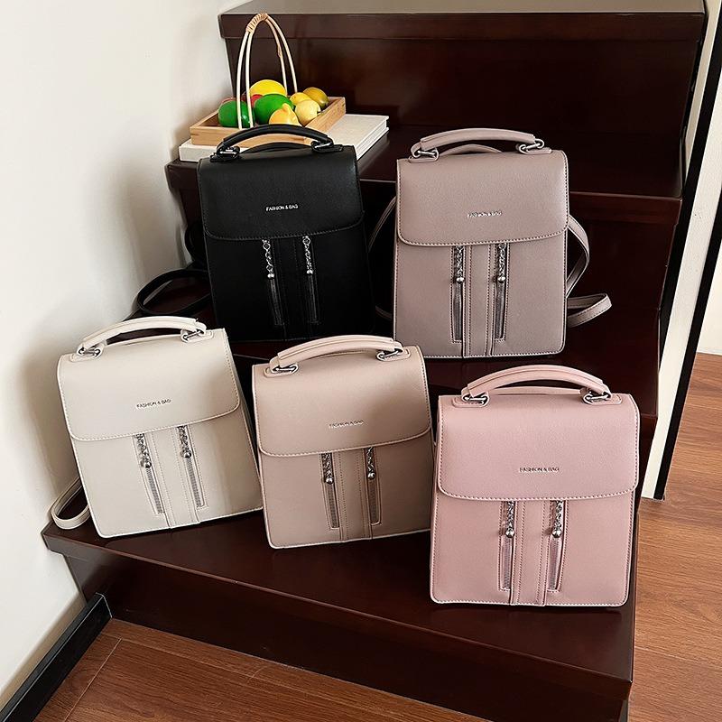 Новый Универсальный Рюкзак Большой Вместимости Мягкая Кожа Студенческий Школьный Рюкзак Для Путешествий На Открытом Воздухе На Плечо Женская Сумка