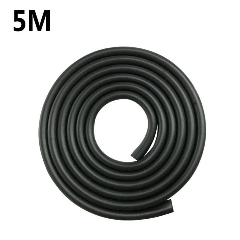 Новая черная резиновая уплотнительная лента для стойки двери автомобиля, закрывающий край уплотнитель погоды, большой O-U-образный тип 5 м