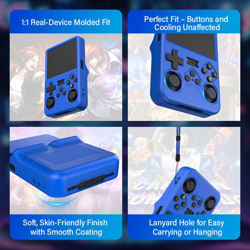 Protective case For R36S Silicone Case Soft 360° drop protection Case For R36s Handheld Game Console Accessories 5