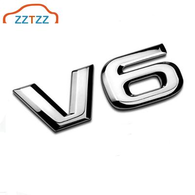 ZZTZZ 3D Металлический Двигатель V6 Дисплей Автомобильная Наклейка Эмблема Значок Эмблема V6 3D Значок Грузовик Шильдик Наклейка Замена