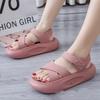 New Summer Fashion Women's Non-Slip Trendy Thick Sole Beach Sandals Casual Slide Slippers PVC