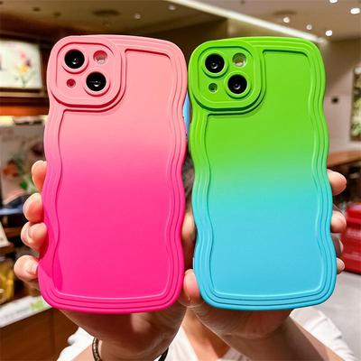 Чехол для телефона Samsung S23Ulera, S20, S22plus, S21 Gradient Wave Anti-Drop — защита со стилем