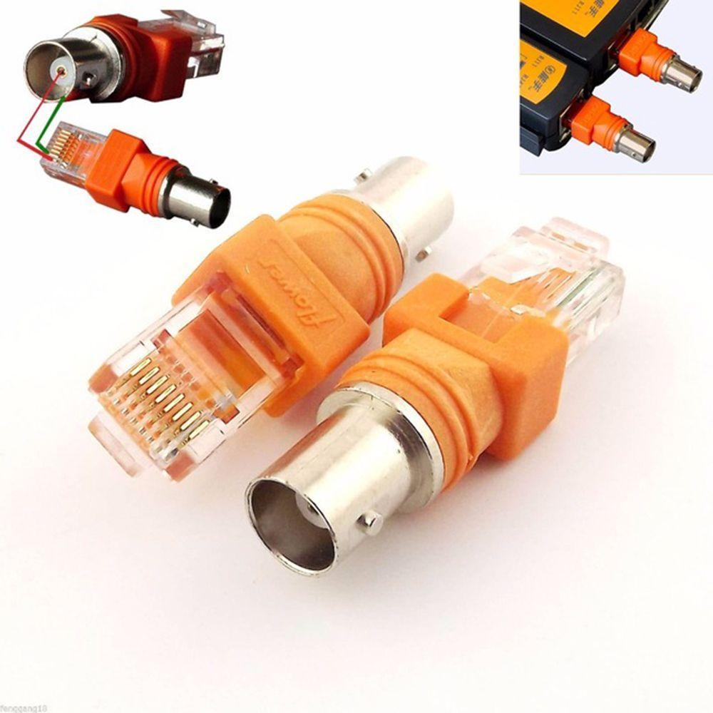 Chassis Panel Barrel Coupler Cable Connector Adapter RJ45 To RF BNC Female To RJ45 Male Connectors
