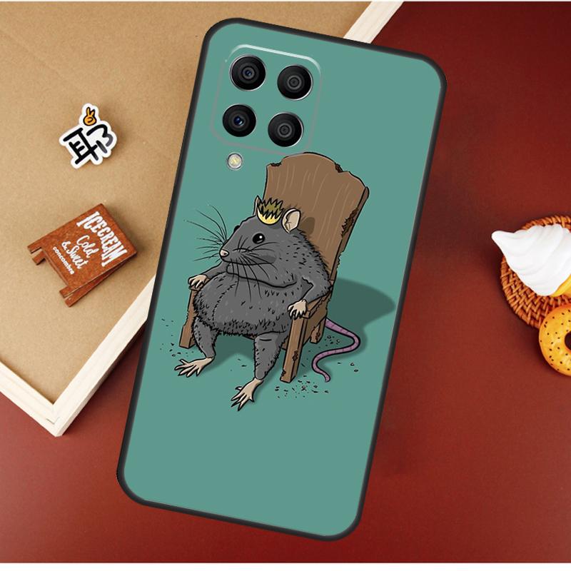 Милый Мультяшный Животный Крыса Чехол Для Samsung Galaxy M55 M35 M15 M56 M36 M16 M06 M31 M13 M33 M53 M12 M32 M52 M14 M34 M54