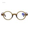 Очки для чтения с круглой оправой, мужские и женские, ультралегкие, высокой четкости, с прозрачными линзами, блокирующими синий свет, пресбиопические очки