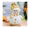 White Christmas Snowman Stuffed Toys Christmas Decoration Santa Claus Plush Doll Xmas Gift