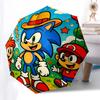 1pc Pikachu & Friends Pokémon Umbrella, Auto Open Close, Portable 3-Fold Design, 8-Rib Iron Frame Outdoor Umbrella, Perfect Gift for Fans, Travelers,
