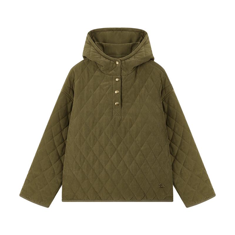 Детская стеганая куртка с капюшоном ELLE KIDS, винтажная, утепленная