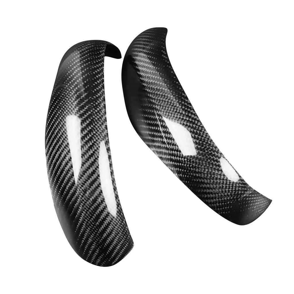 2Pcs Rearview Mirror Cover Add-On Carbon Fiber Cap Fit For Porsche 911 (997.1) 2005-2008