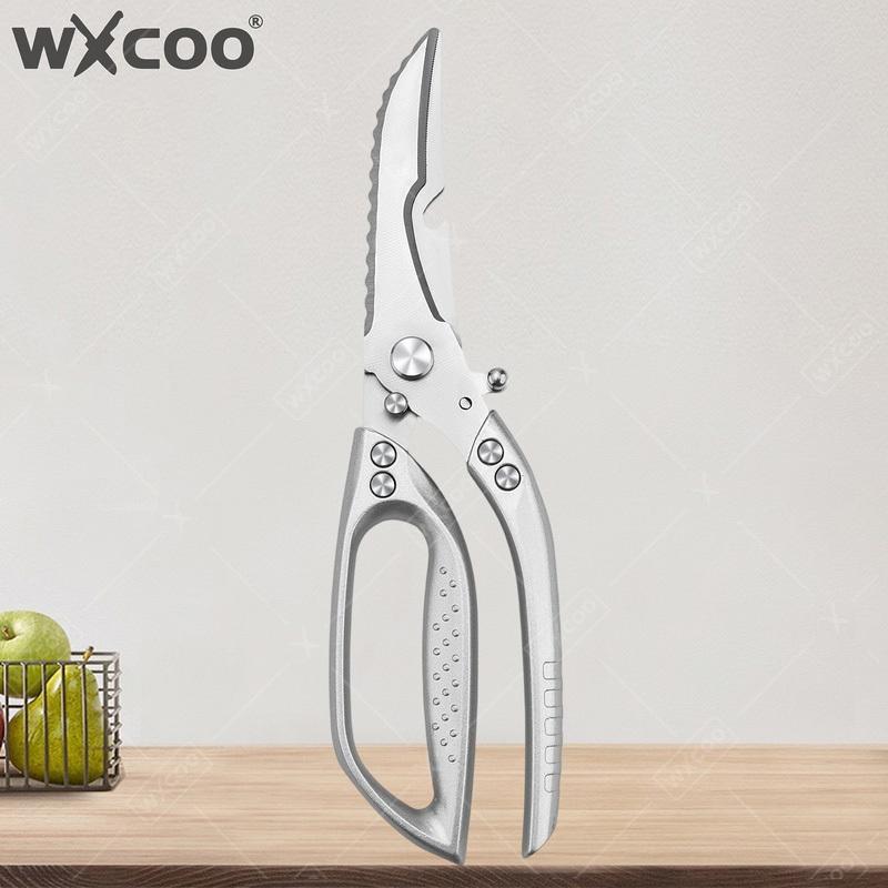 Кухонные ножницы WXCOO Многоцелевые ножницы из нержавеющей стали с нескользящей ручкой Для птицы, мяса, костей, барбекю
