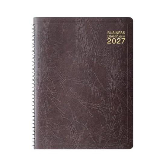 Бизнес-ежедневник Midori 2027 A5 Еженедельник на кольцах Коричневый (Начинается в январе 2027 года)