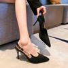 Fashion Pointed High Heels Rhinestone Party Dress Sandals Women 2024 Fashion Designer Luxury Elegant Sexy Office Gladiator Women Pumps