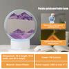 LED RGB Sand Painting Table Lamp Flowing Hourglass Desktop Ornament 3D Sandscape Lamp Suitable for Desk Bedroom Bedside Lamp