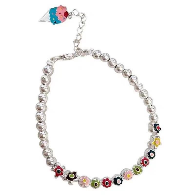 Geometric Flower Elegant Bracelet For Women Sweet Fresh Style Summer 2024