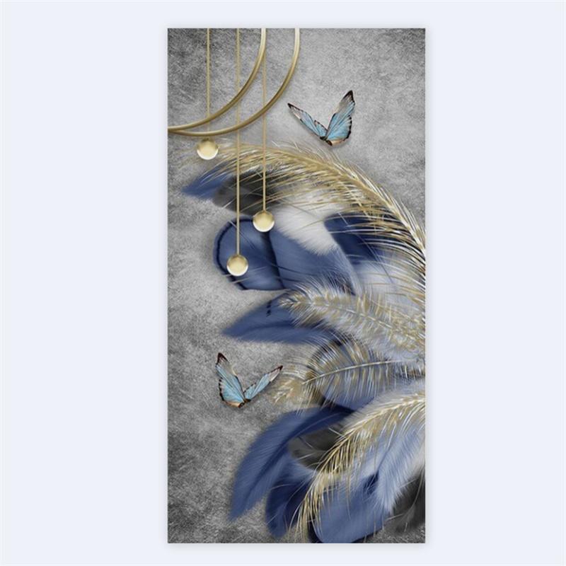 Современное скандинавское искусство, холст с перьями, картина на стене, художественные постеры, принты, настенные картины для гостиной, дома, стены, декор куадрос