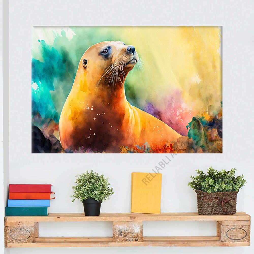 Синяя морская черепаха, холст, картина, кит, настенное искусство, морская жизнь, медведь гризли, ловящий рыбу, постеры, принты для украшения детской комнаты