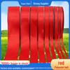 Red Satin Polyester Ribbon for Weddings and Gift Box Decoration