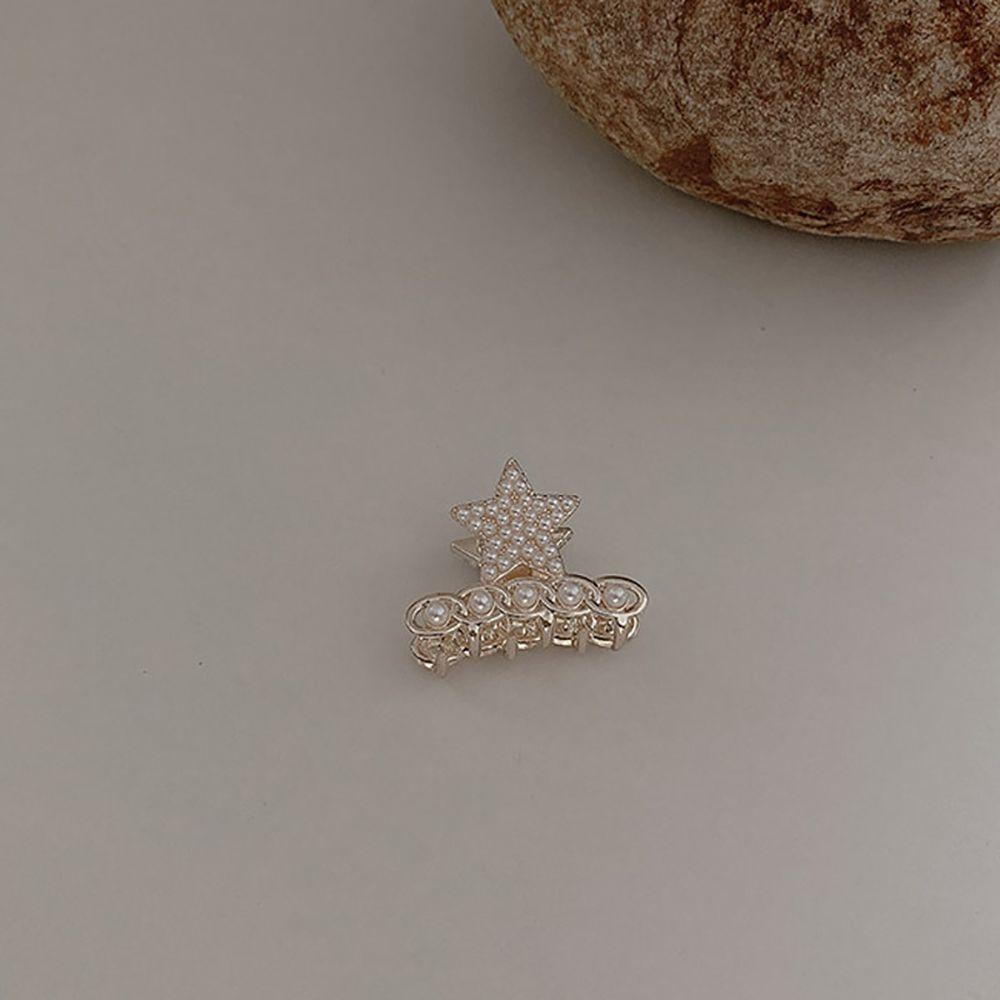 Heart Minimalist Style Zinc Zinc Alloy Pearl Hair Accessories Women Hairpin Bow Hair Claw Small Crab Clip
