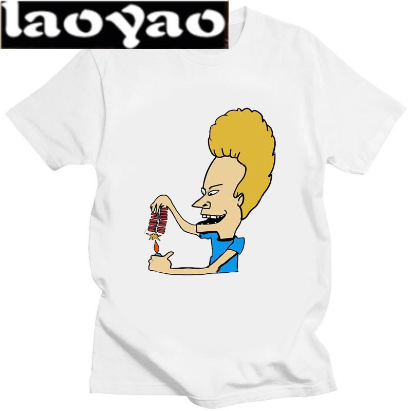 Beavis and Butthead BB Newest TShirt for Unisex Around The Christmas Tree Round Collar Basic Distinctive Birthday Gift Tops