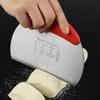 Stainless Steel Dough Pastry Scraper Double Side Measuring Scale Cream Scraping New Cake Cutter