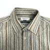 LYLE & SCOTT BLACK LABEL рубашка с длинным рукавом из шерсти ангоры кашемира мужская L бежевая в полоску(ИСПОЛЬЗОВАЛ)