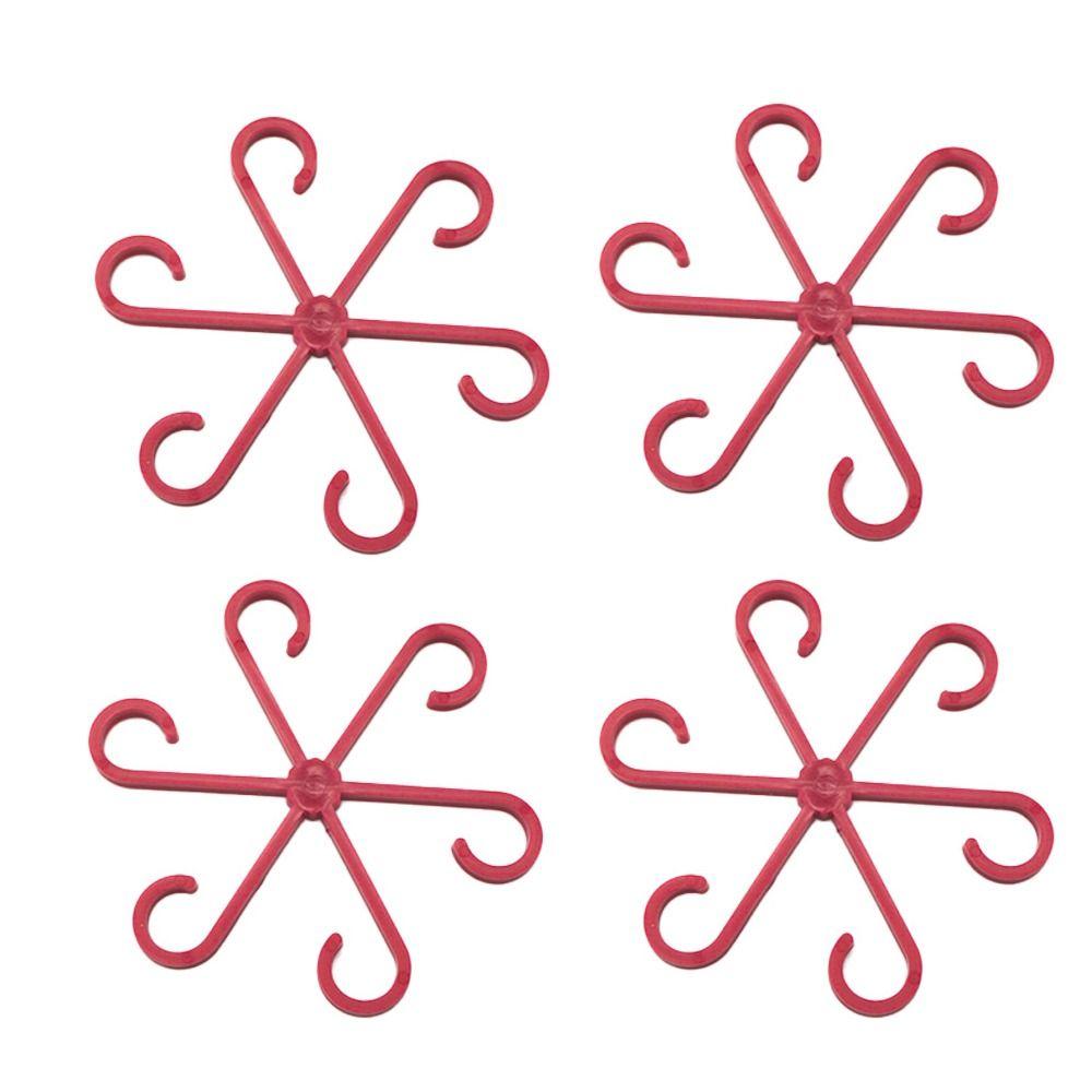 4шт многоразовые опоры для стеблей растений опорные ветки зажимы для поддержки растений складная рамка для стеблей растений