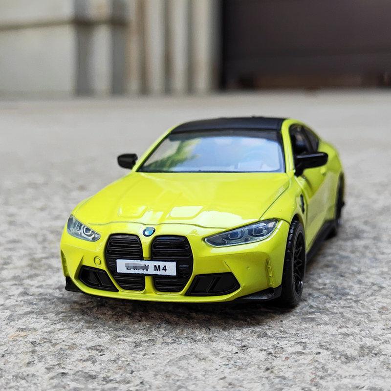 1/32 BMW M4 IM Supercar Модель легкосплавного автомобиля с инерционным механизмом, звуком и светом, детская подарочная коллекция, литая игрушечная модель