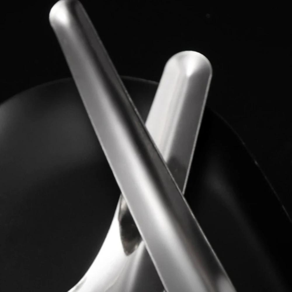 5/10pcs Flat Stainless Steel Spoon Set Thickened Adult Student Spoon Eating Soup Rice Spoon  Canteen