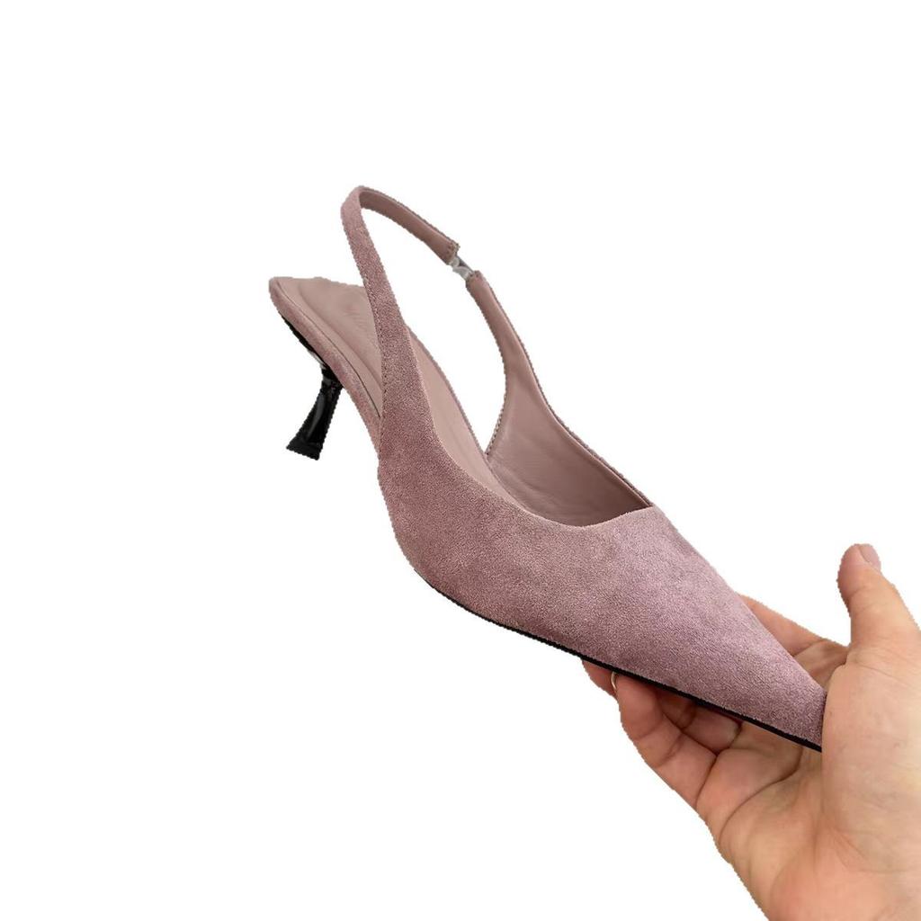 2025 Spring and Autumn New Fashion Versatile High Heels Women's Niche Temperament Bag Head Sandals Stiletto