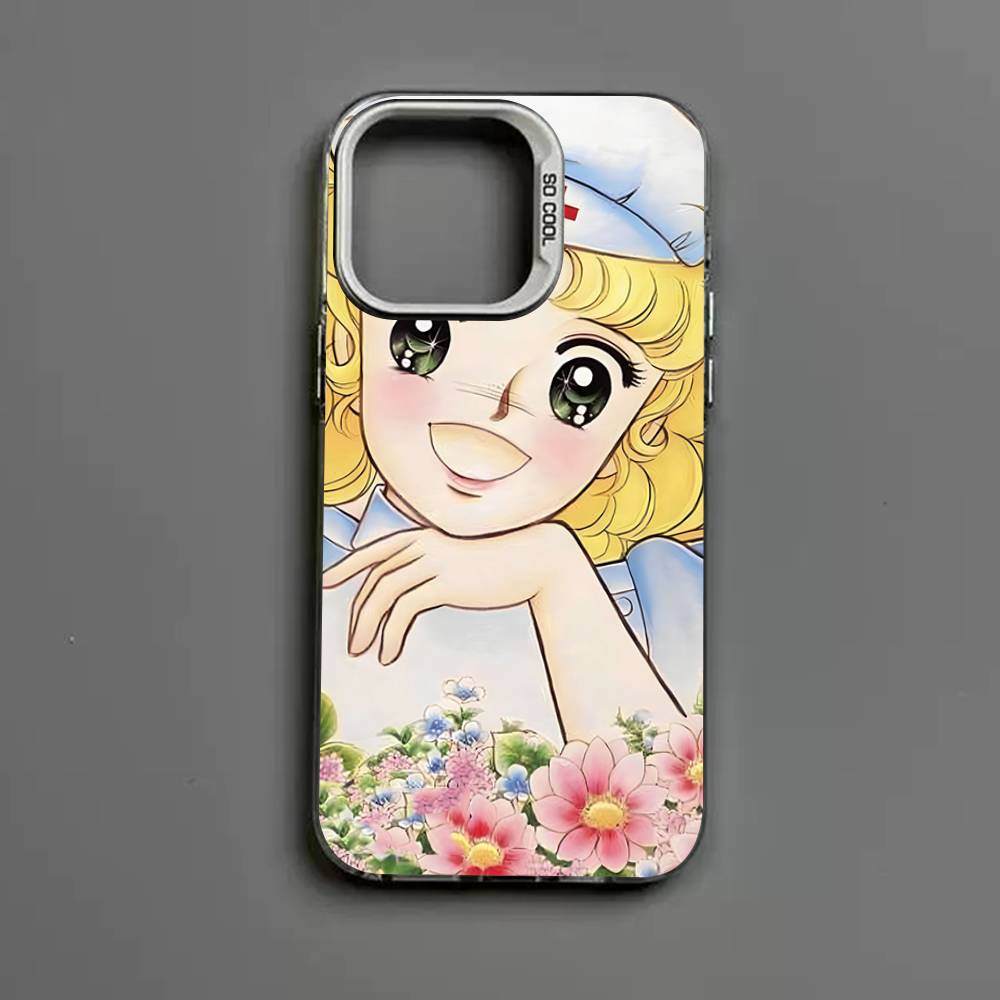 Манга Конфетка Для IPhone 17 16 15 14 13 12 11 Pro Max Plus Матовый Цветной Задний Чехол для Телефона