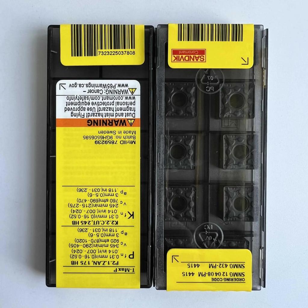 Original Sandvik / SNMG120408-PM 4415  / CNC Lathe Carbide Blade 10 Pcs